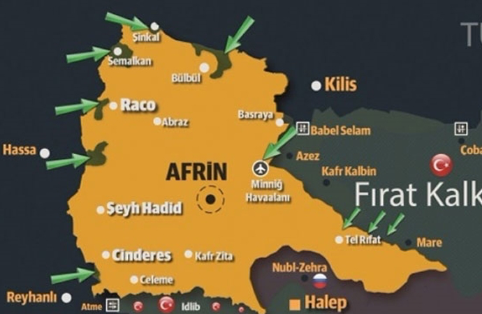 Afrin’de ‘şehir savaşı’ anlamına gelecek çatışmaların başlaması bekleniyor