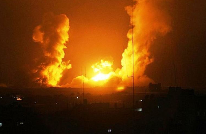 İsrail Gazze’ye bir dizi hava saldırısı düzenledi, 18 noktayı vurdu