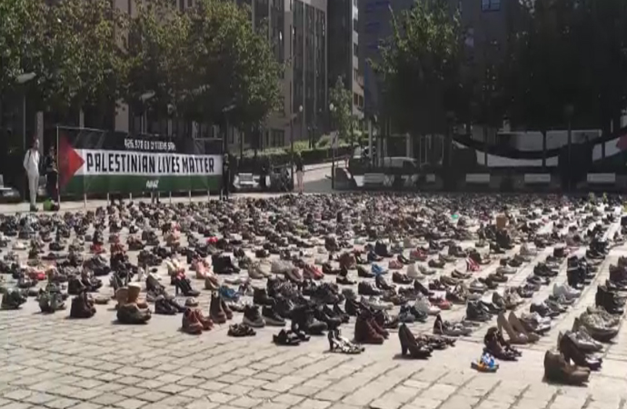 4500 çift ayakkabı ile Avrupa’ya mesaj