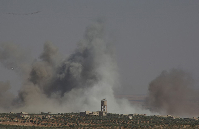 Esed rejiminden İdlib’e yoğun bombardıman