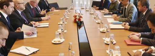 ABD heyeti Cumhurbaşkanlığı külliyesinde