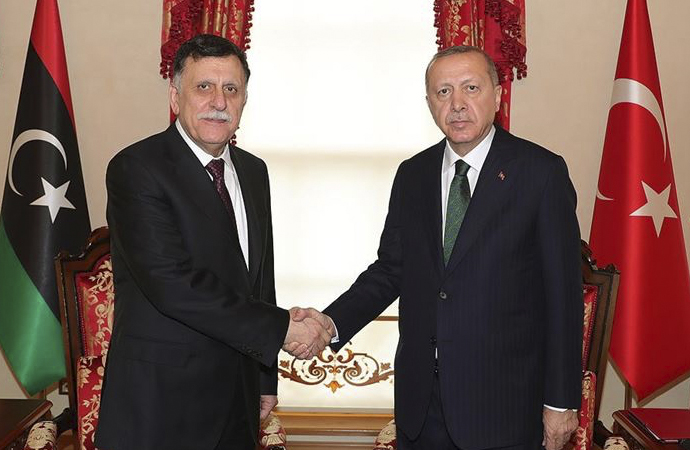 Cumhurbaşkanı Erdoğan, Fayiz es Serrac’ı kabul etti
