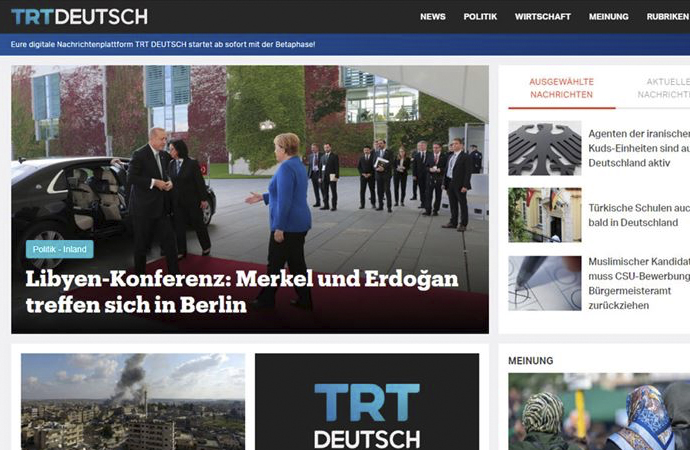 TRT’den Almanca haber sitesi