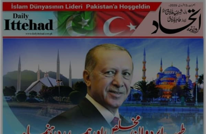 Pakistan gazetesinde “İslam dünyasının lideri” manşeti