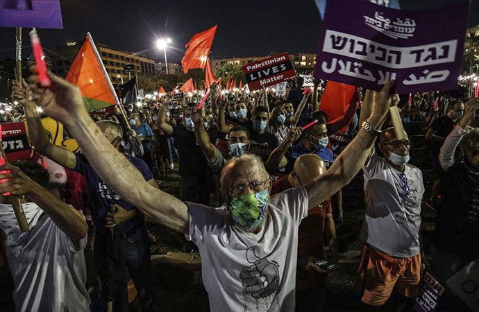 İsrail’in ‘ilhak’ planı İsrail’de protesto edildi