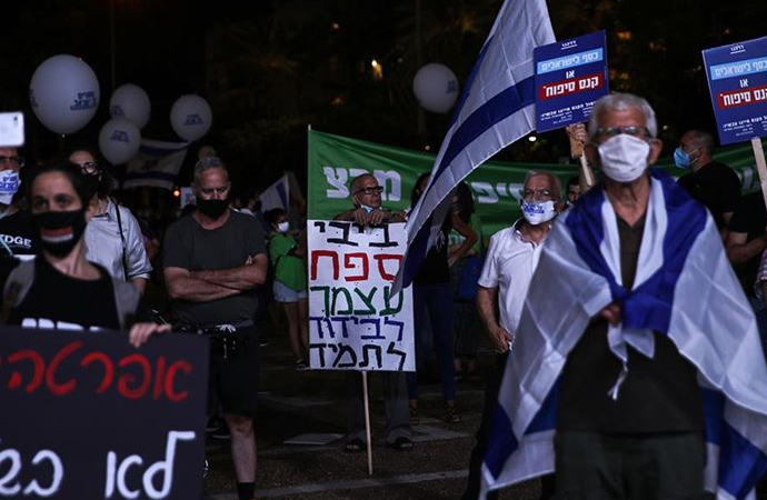 İsrail’de ‘ilhak’ karşıtı protestolar devam ediyor