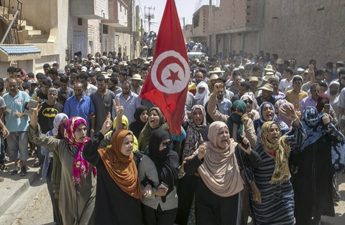 Tunus’ta protestolar