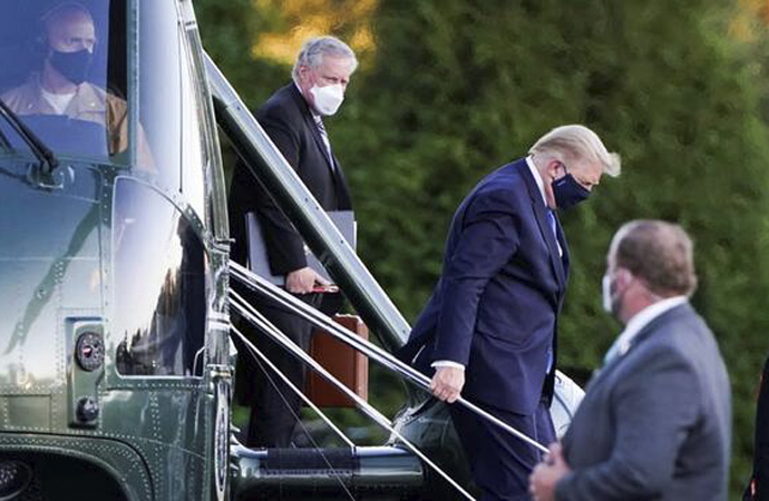 Trump önlem olarak askeri hastaneye kaldırıldı