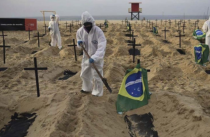 Brezilya’da bir günde koronadan 4 bin 249 ölü