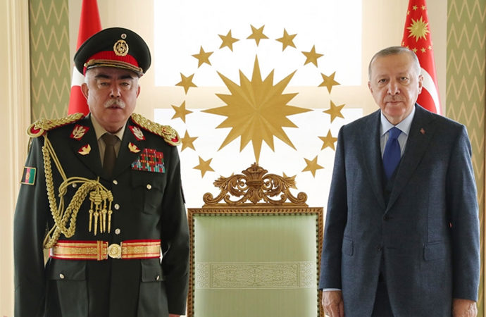 Erdoğan, Mareşal Raşid Dostum’u kabul etti