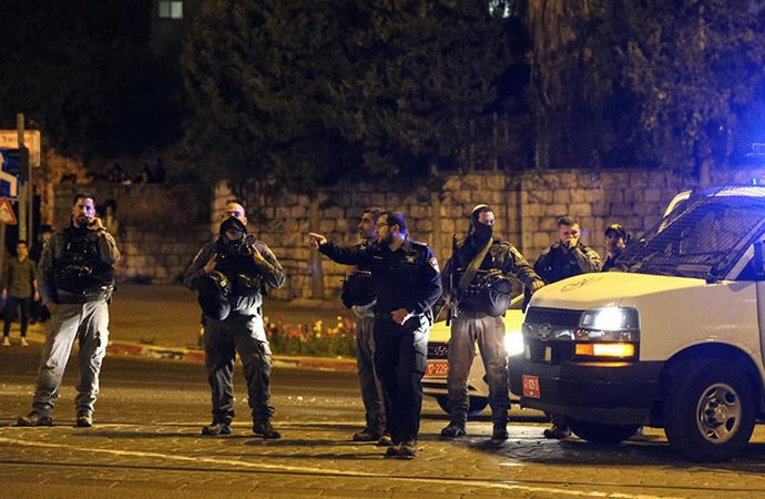 İsrail polisinden Filistinlilere müdahale