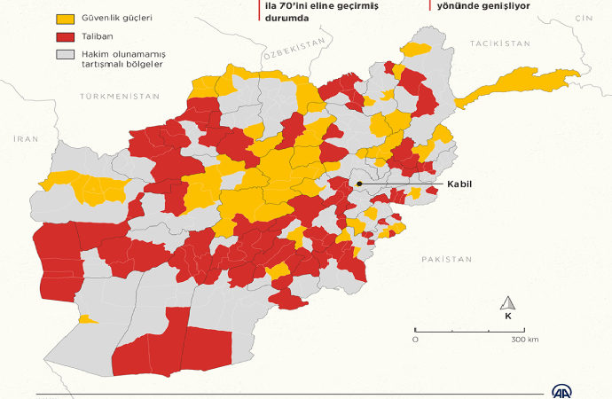 Taliban’ın Afganistan’da alan hakimiyeti artıyor