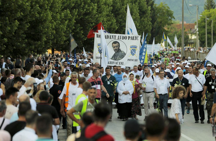 Bosna’da ‘Barış Yürüyüşü’ sona erdi