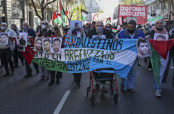 Siyonist düzen Arjantin’de protesto edildi