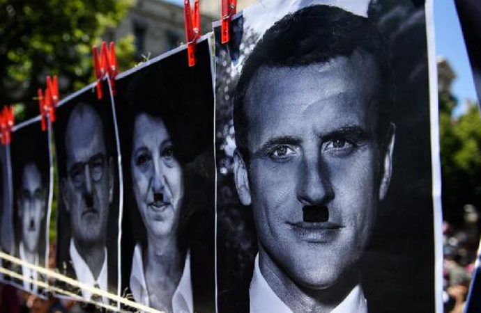 Macron’u Hitler’e benzeten kişiye 10 bin euro ceza