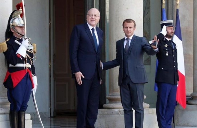 Mikati, Macron’u ziyaret etti Fransa’ya minnettarlığını sundu