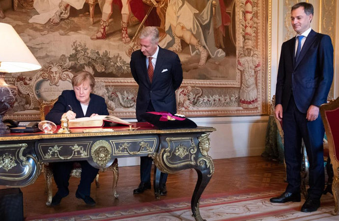 Belçika, Merkel’e ‘Leopold nişanı’
