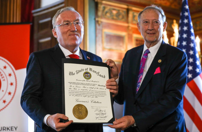 ABD’deki resepsiyonda İstiklal Marşı ile ABD Milli Marşı okundu