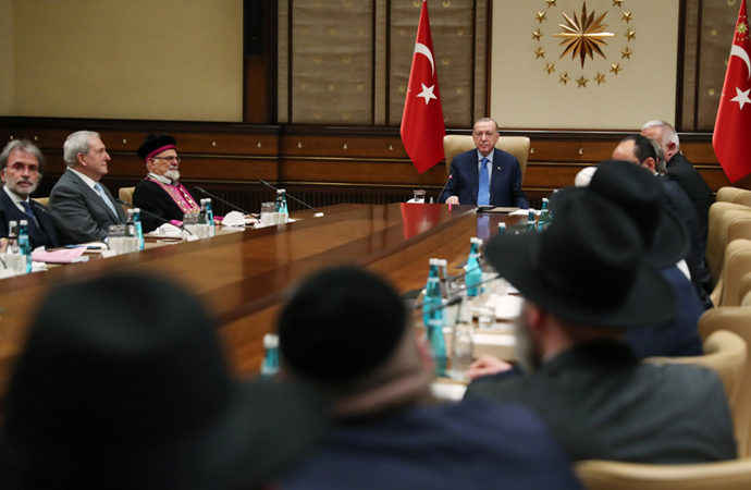 Yahudi grupları kabul eden Erdoğan, “İsrail’le normalleşme” vurgusu yaptı