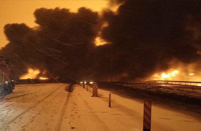 Kahramanmaraş Pazarcık’ta petrol hattında patlama