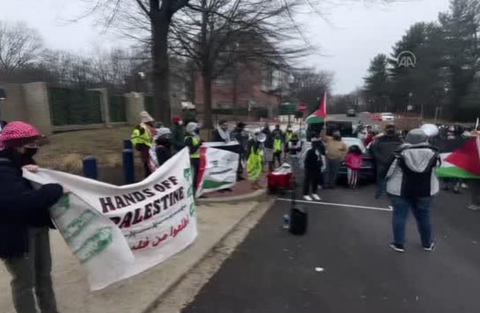 Washington, İsrail aleyhinde protestoya izin vermedi