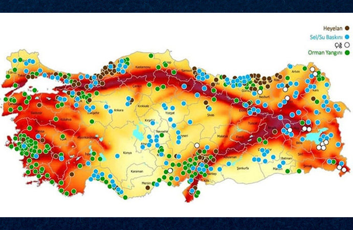 Türkiye’nin afet risk haritası çıkarıldı