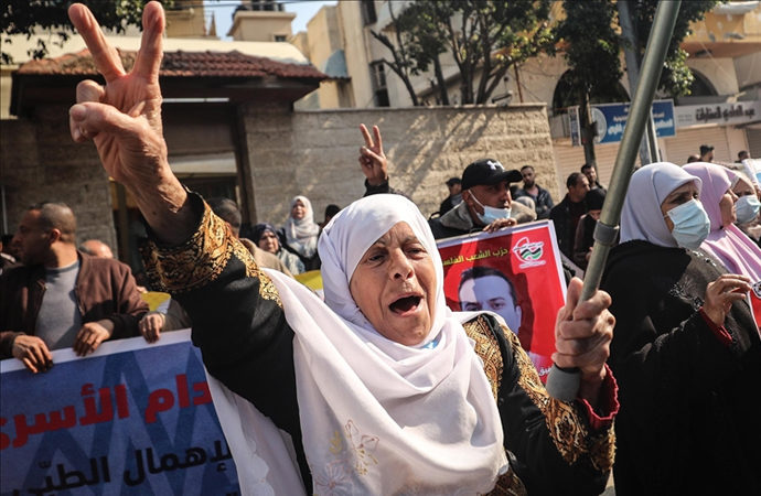 Gazze’de İsrail karşıtı gösteri