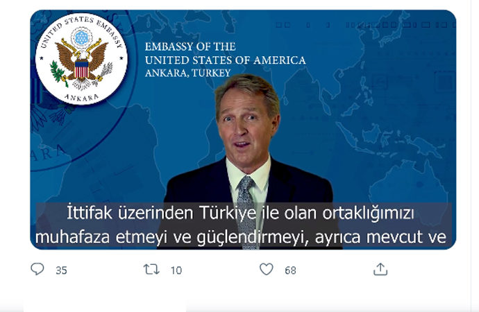 ABD Büyükelçisinden Türkiye’ye NATO mesajı