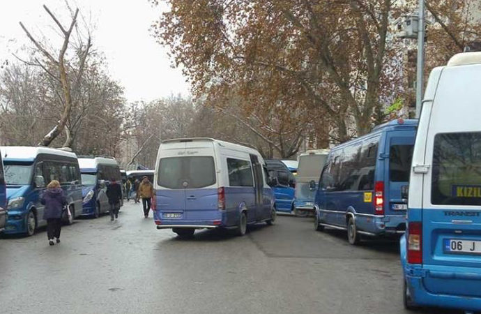 Ankara’da özel halk otobüsleri ve dolmuşlar kontak kapattı