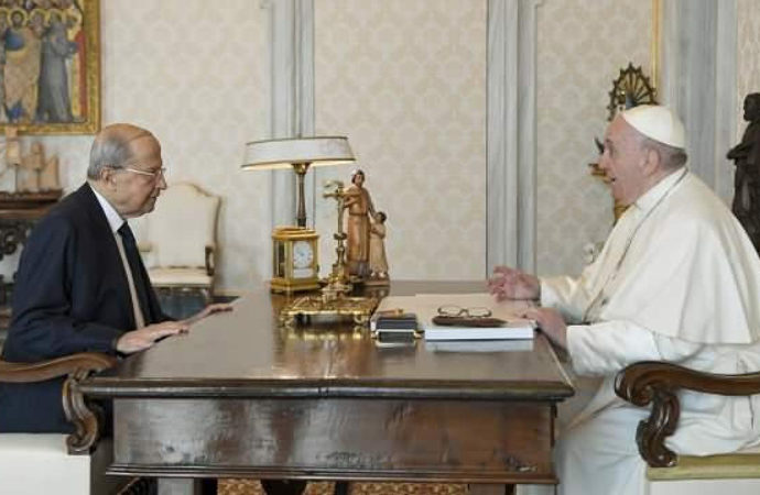 Lübnan Cumhurbaşkanının Vatikan ziyareti
