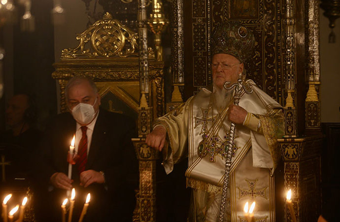 Fener Rum Patrikhanesi’nde Ukrayna için dua