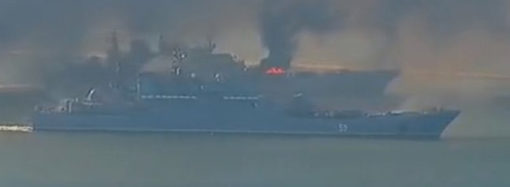 Rusya: ‘Moskova’ kruvazör gemisi battı