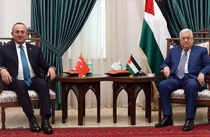 İsrail ziyareti öncesi Mahmud Abbas kabul etti