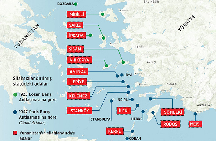 5 soruda Yunanistan’ın Doğu Ege adalarını silahlandırması