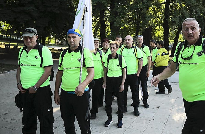 Bosna’da ‘Barış Yürüyüşü’nün ilk grubu yola çıktı