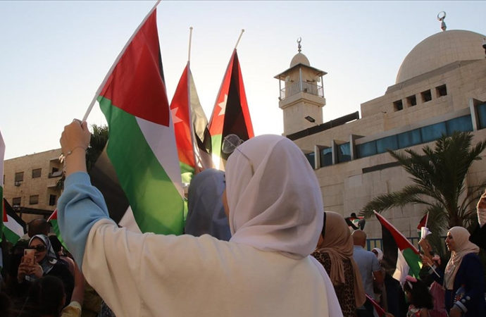 Ürdün’de İsrail protesto edildi, siyonist büyükelçinin ülkeden kovulması istendi