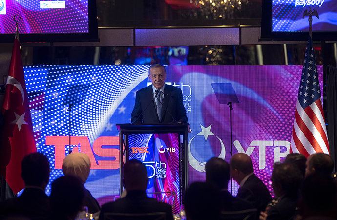 Erdoğan, Türk Amerikan Yönlendirme Komitesi’nin yemeğine katıldı