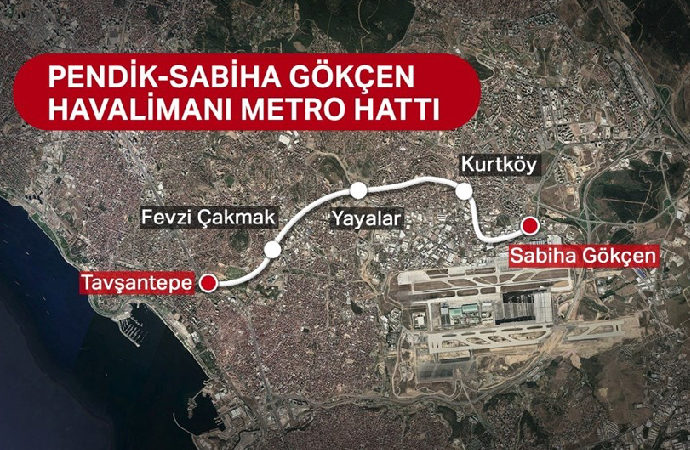 Pendik-Sabiha Gökçen Metro Hattı açıldı