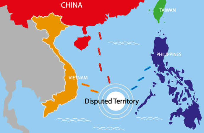 Güney Çin denizinde ABD ve Çin arasında egemenlik rekabeti