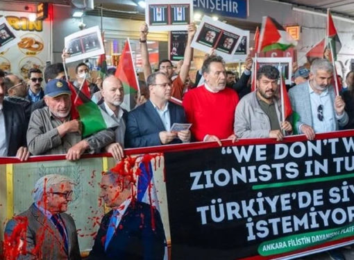 İsrail destekçisi Almanya, Ankara’da protesto edildi