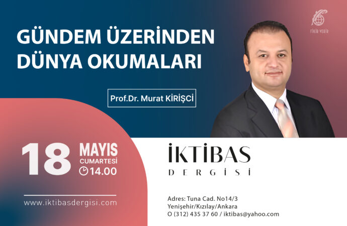 Prof. Dr. Murat Kirişci, bugün İktibas’a konuk oluyor