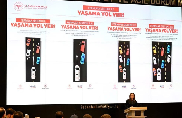 Ambulanslar için “Fermuar sistemi ile yaşama yol ver” projesi