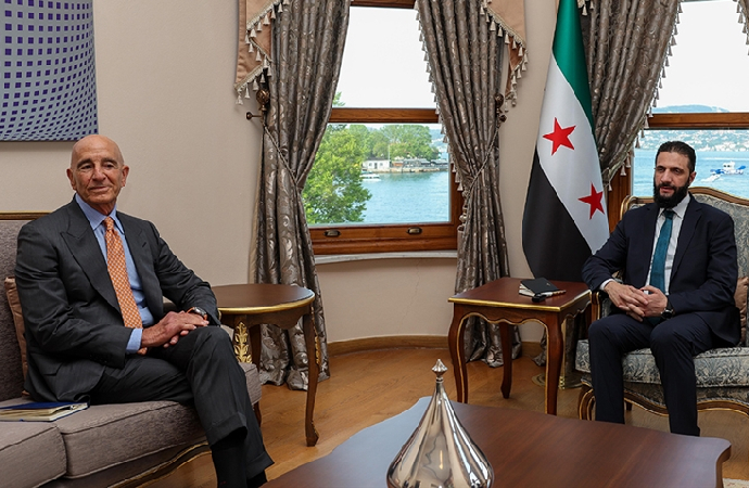 Amerikan büyükelçisi, Suriye Cumhurbaşkanı bir araya geldi