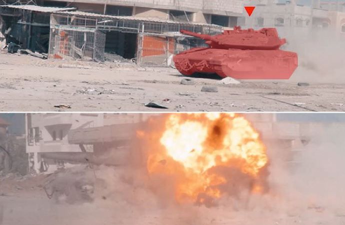 Kassam 3 İsrail tankını imha etti