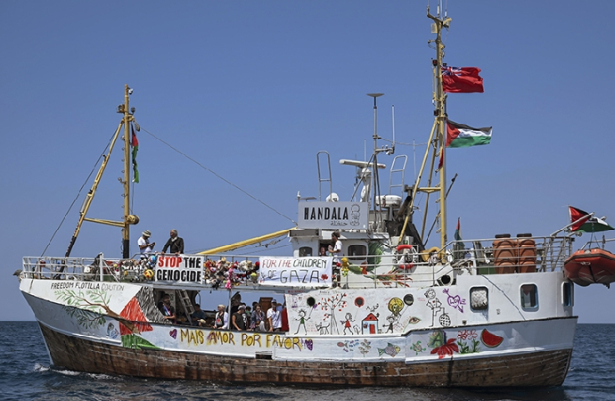 Handala gemisi 20 Temmuz’dan bu yana Gazze’ye gidiyor