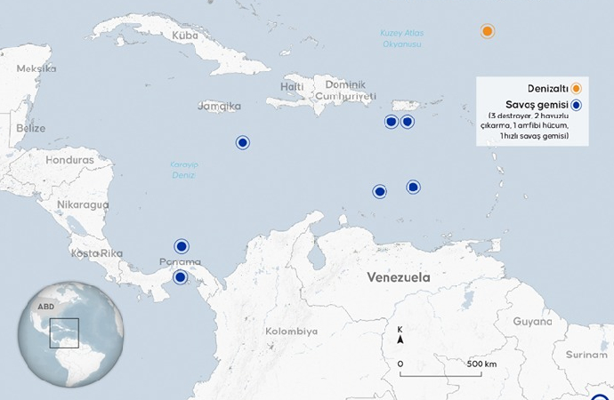 Venezuela gerilimi sayesinde ABD bölgeye asker yığıyor