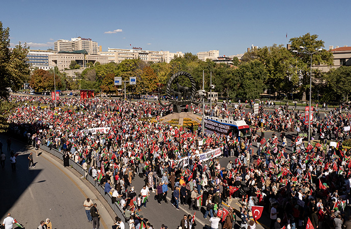 Ankara ve İstanbul’da ‘Sumud’ yürüyüşleri yapıldı
