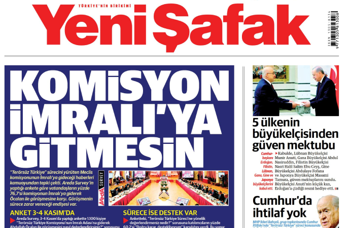 Yeni Şafak, Bahçeli’ye açıkça rest çekti