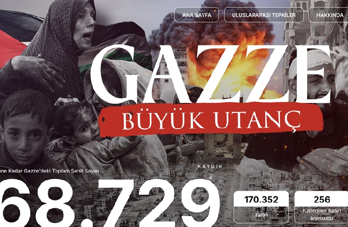Gazze’deki zulme ilişkin bir dijital platform yayına girdi