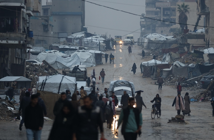 Gazze’de soğuk hava, halkın “kırılgan şartlarını” ortaya çıkardı